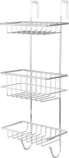 Полка для ванной Axentia трехярусная на душевую кабину 128421