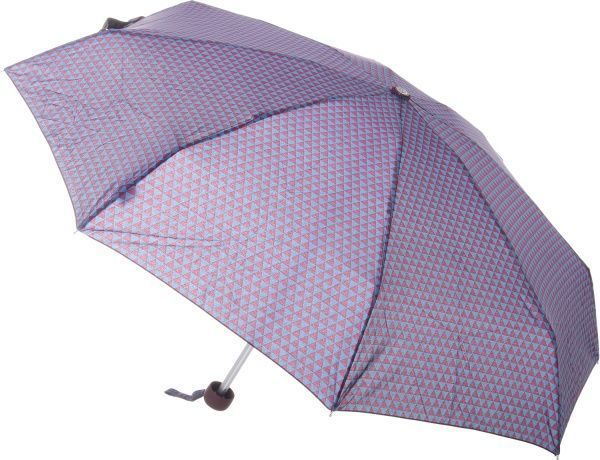 Парасолька Геометрія, складна півавтомат фіолетовий 