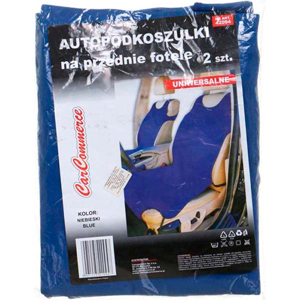 Чохол на сидіння майка к-т 2 шт 116x61 см CarCommerce синій