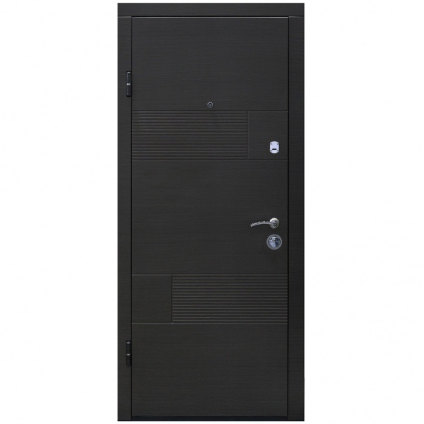 Дверь входная Министерство дверей Оптима венге серый горизонт 2050x960 мм левая