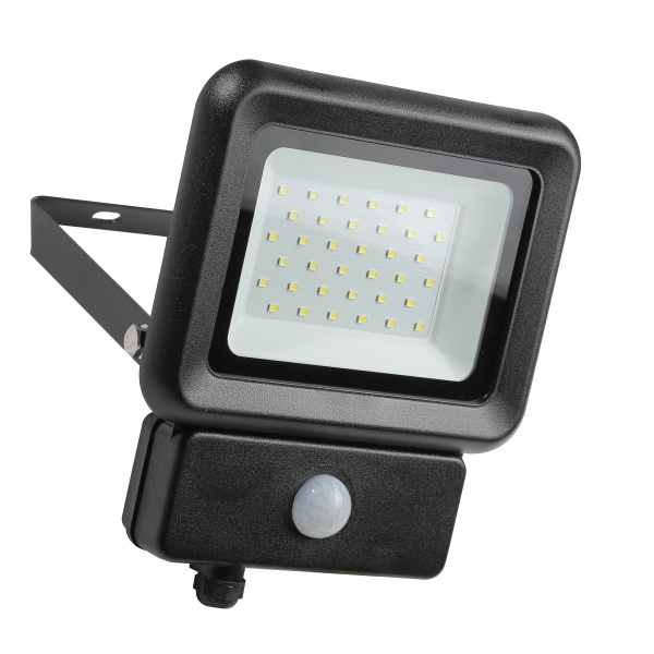 Прожектор с датчиком движения LED CONCEPT FL-LC 30 Вт IP65 черный 