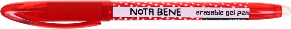 Ручка гелева Nota Bene kids пиши-зітри 0,5 мм червоний