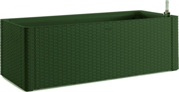 Горшок пластиковый Stefanplast Deluxe прямоугольный 90л зеленый (75728) 