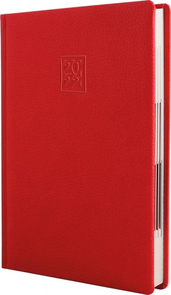Щоденник датований червоний лінія Optima Armonia A5 2022 O25229-03