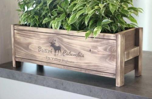 Кашпо дерев'яне Колумбія прямокутний натуральний 