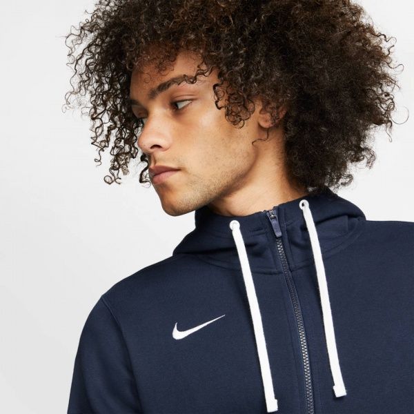 Джемпер Nike M HOODIE FZ FLC TM CLUB19 AJ1313-451 р. M темно-синій