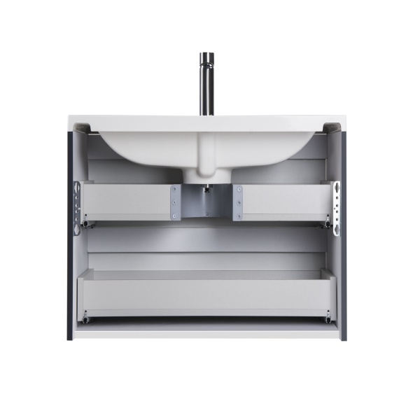 Тумба подвесная Мойдодыр Paula 60-A с умывальником Cosmopolitan 60