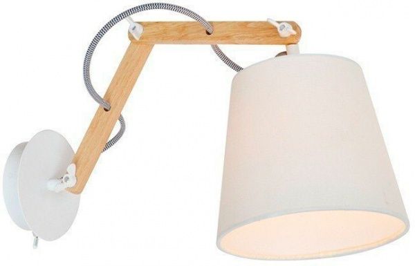 Бра Arte Lamp Pinoccio 1x40 Вт E14 білий A5700AP-1WH 