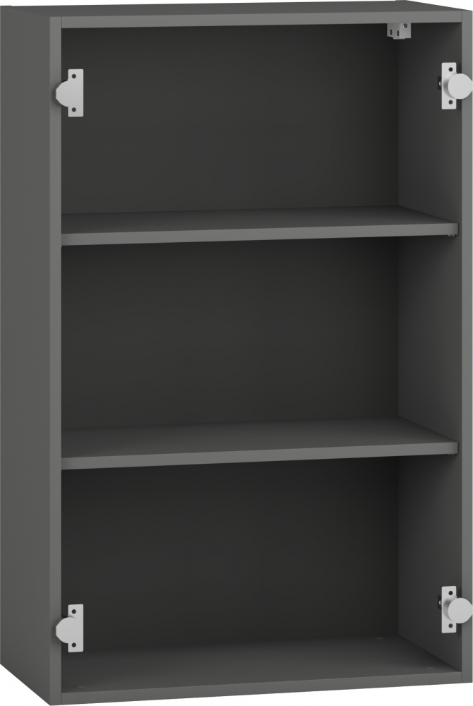 Шкаф верхний Грейд Оптимум 600x926x297 мм серый графит