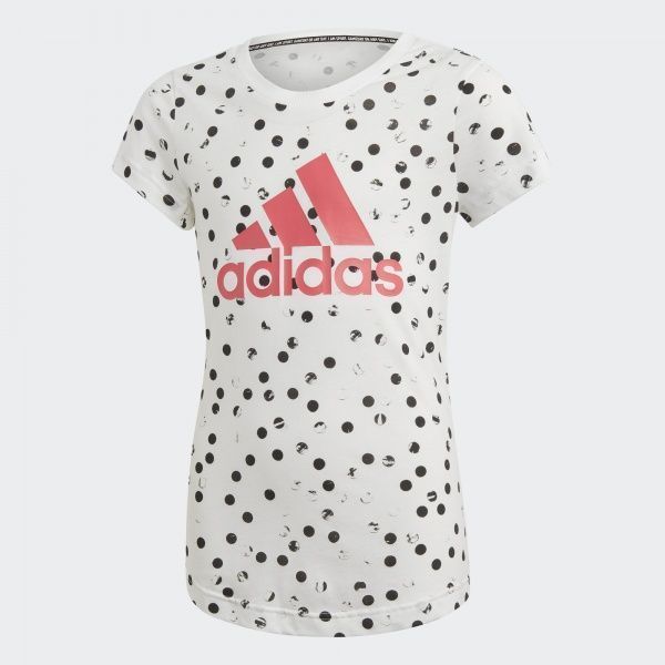 Футболка Adidas YG MH GRA TEE ED4614 164 білий
