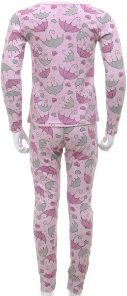 Піжама для дівчаток Фламінго Парасольки р.98 рожевий з малюнком 245-222-29 