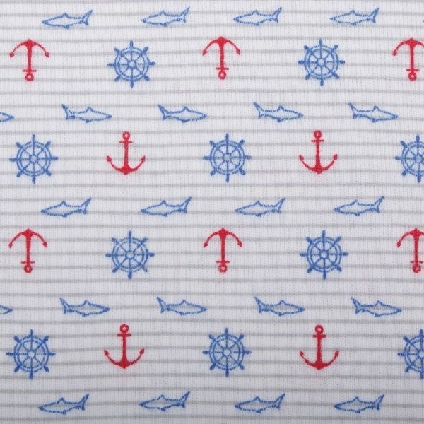 Боді дитяче Фламінго р.62 білий із синім 388-1007 