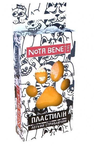 Пластилін легкий стрибаючий 15 г світло-помаранчевий Nota Bene