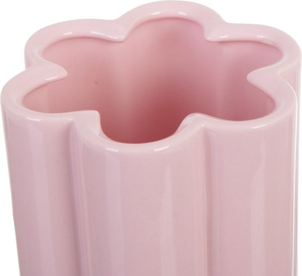Ваза керамическая розовая Облачко 1 18 см