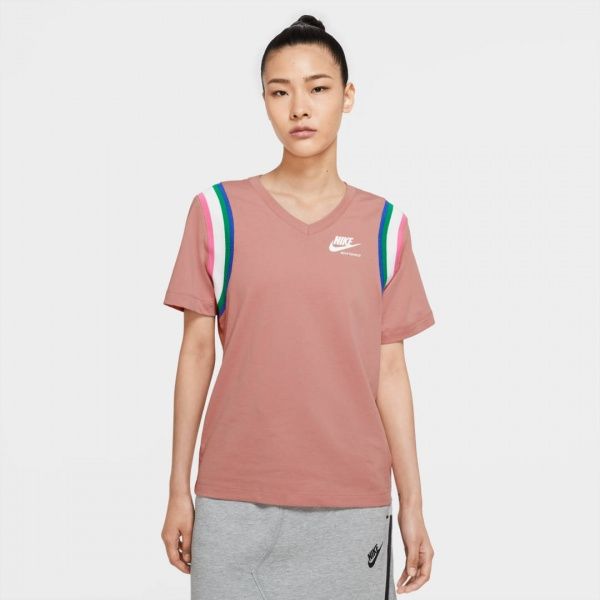 Футболка Nike W NSW HRTG TOP CU5885-685 XS розовый