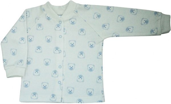 Кофтинка дитяча Baby Veres Baby Bear р.74 білий із блакитним 