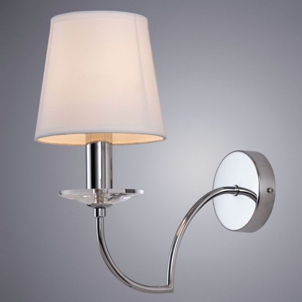 Бра Arte Lamp 1x60 Вт E14 білий/хром A3625AP-1CC 