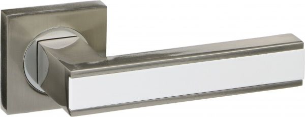 Ручка на розетке RDA Bormio матовый никель/белый