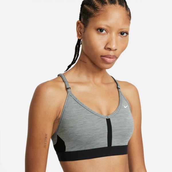 Бра Nike W NK DF INDY V-NECK BRA CZ4456-084 р.L сірий