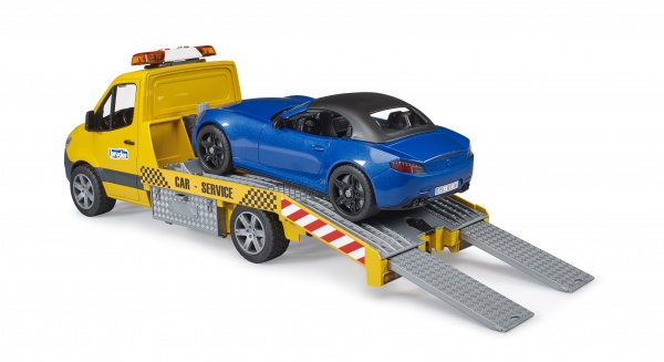 Іграшковий набір Bruder MB Sprinter евакуатор з родстером 1:16 02675