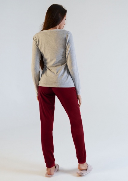 Піжама жіноча Roksana Асорті №1298/16820 р. 48 бордовий