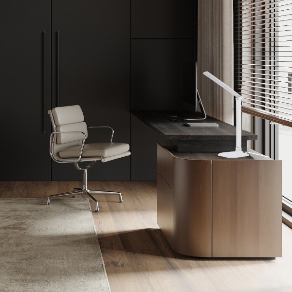 Настольная лампа офисная ARDERO DE1725ARD белый глянец