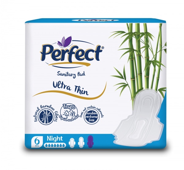 Прокладки гигиенические Perfect Natural Slim night 6 шт.