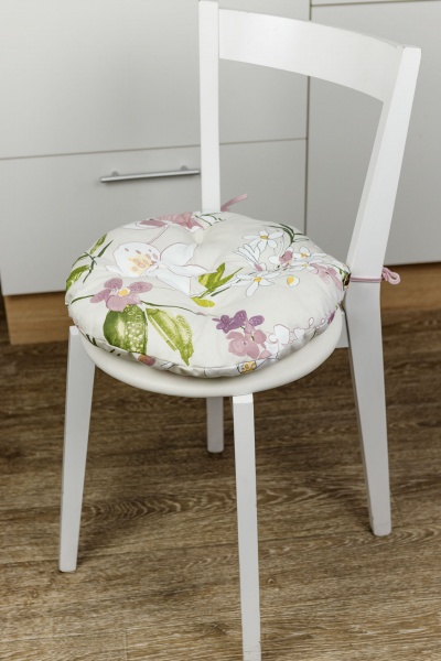 Подушка на стул Орхидея 40 см Прованс