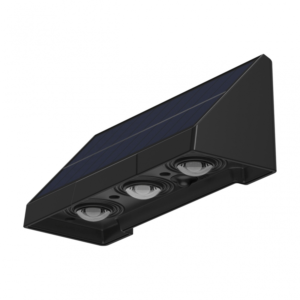 Світильник на сонячній батареї Eurolamp 1 Вт IP54 чорний LED-0,3W/3000K(SL)S