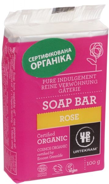 Мило органічне Urtekram Троянда 100 г