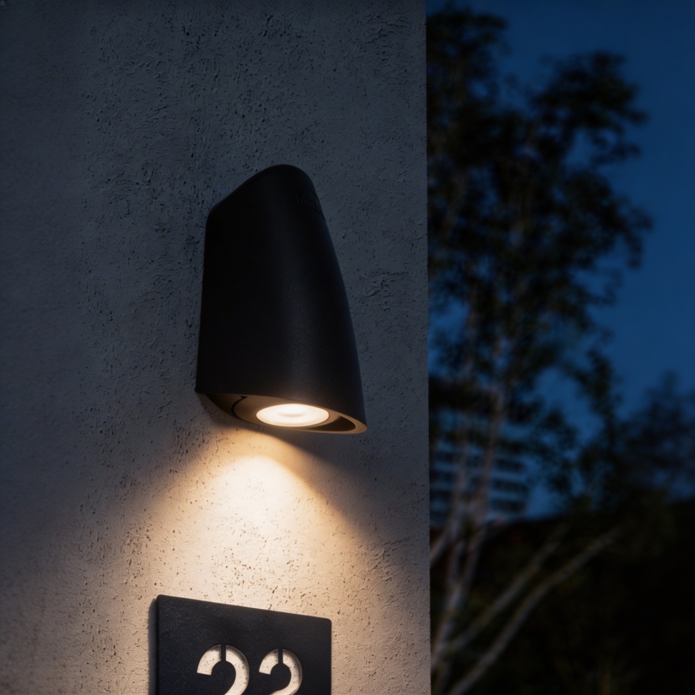 Светильник уличный настенный FUMAGALLI MAMETE ROUND G9 1,7 Вт IP67 черный