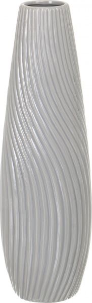 Ваза Вершина 13х41 см серая