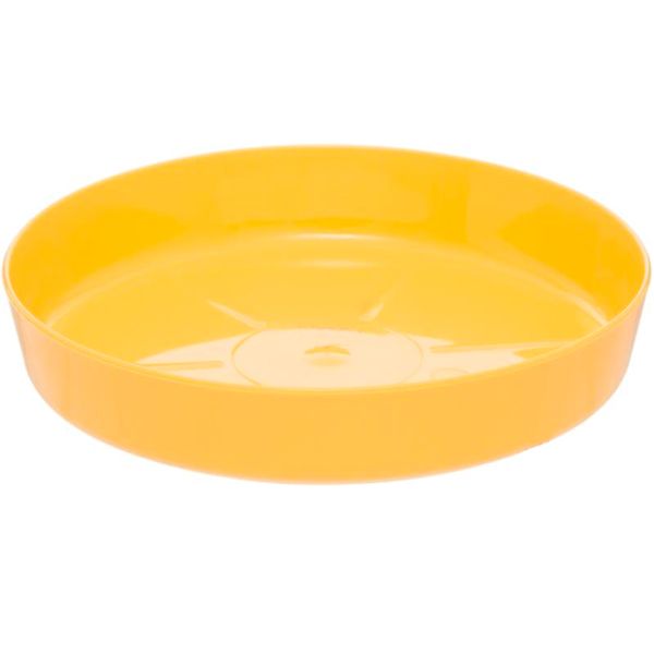 Поддон пластиковый Lamela Магнолия круглый (603) желтый 