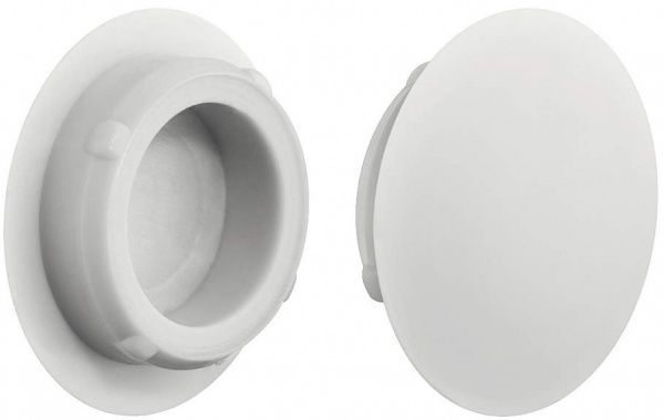 Заглушка для отвору 15/20 мм біла 16 шт. Hafele