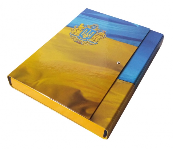 Папка-короб на липучці Академія А4 40 мм асорті iTEM