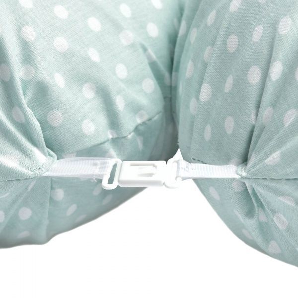 Подушка для кормления Standart Dinosaur 35х200 см с карабином мята IDEIA