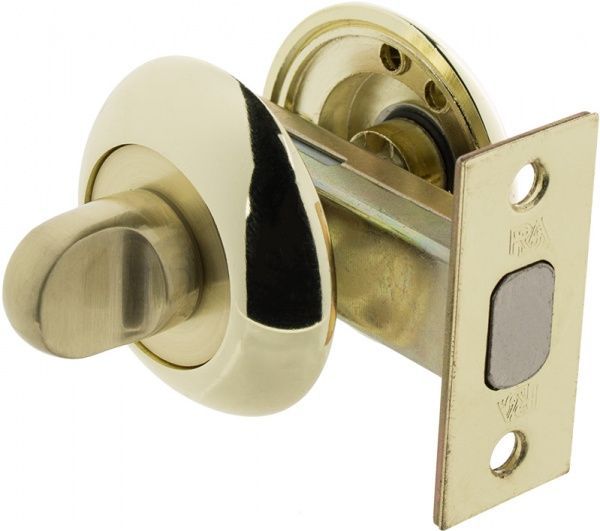 Замок врізний з ручками Замок врізний з ручками 249 WC полірована латунь (51115368) WC полірована латунь / матова латунь