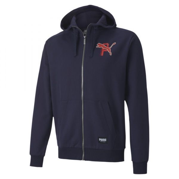 Джемпер Puma ATHLETICS FZ Hoodie 58345806 р. XL синій
