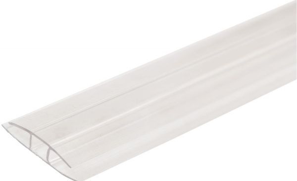 З`єднувальний Н-профіль PALRAM 10/8 мм x 3м прозорий 