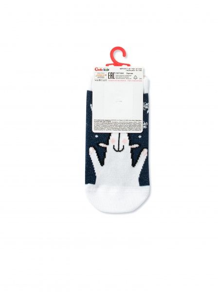 Шкарпетки дитячі Conte-Kids New Year 520 19С-87СП р.11-12 темно-синій 