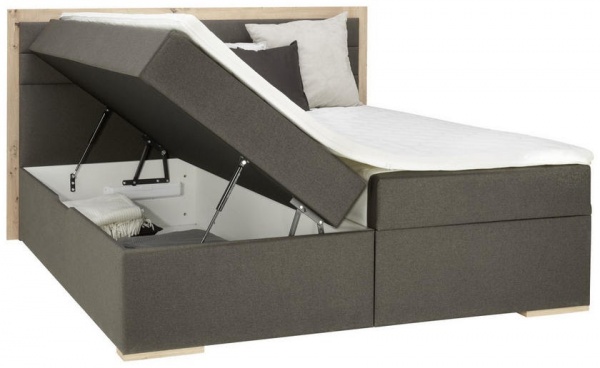 Кровать Мебель Прогресс Монтана 160x200 см темно-коричневый 