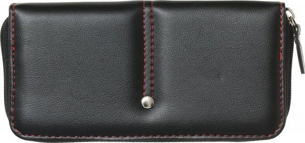 Кошелек женский на молнии черный 022001 