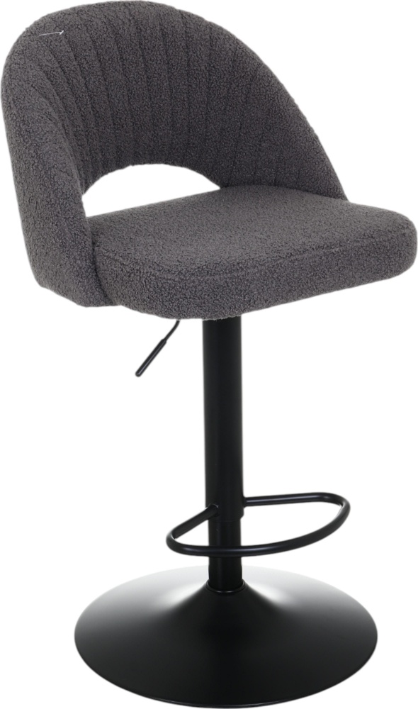 Стул барный ROUND UF TEDDY-14 480х510х910-1110 мм серый