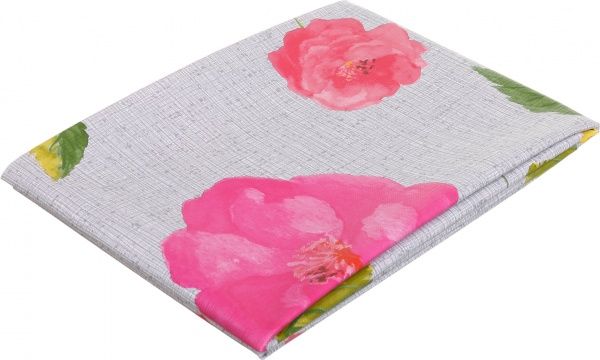 Скатерть Премиум на нетканной основе 140x200 см светло-серый с принтом УкрСкат 