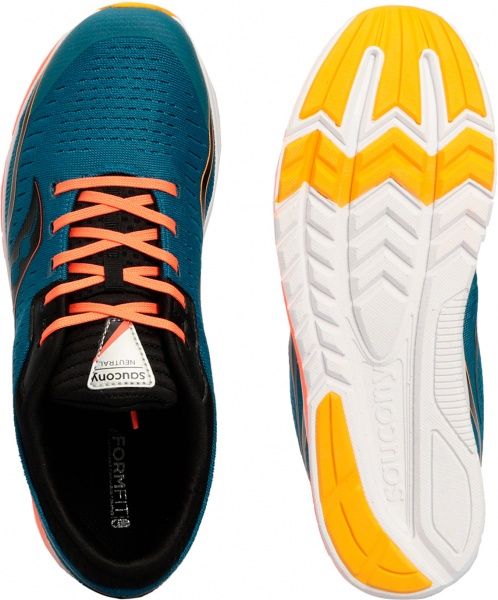 Кроссовки Saucony KINVARA 11 SK262420 р.US 6 сине-черно-оранжевый