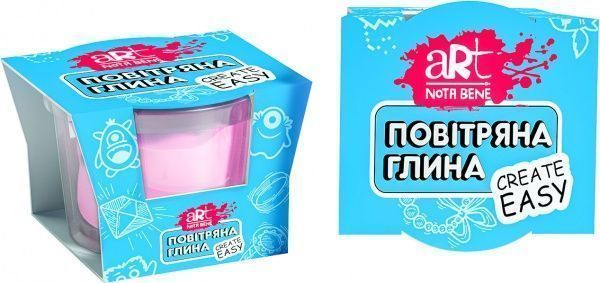 Глина воздушная Nota Bene 120 мл розовая пастель