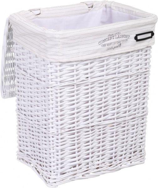 Кошик плетений Tony Bridge Basket з текстилем 37х27х48 см HQN20-1AB-2 