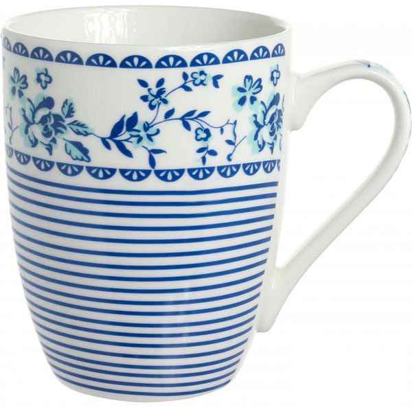 Набор чашек Синие цветы 2 шт 340 мл