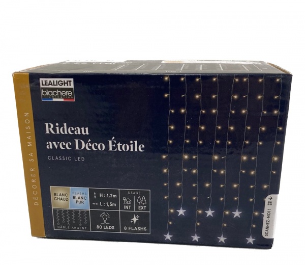 Гирлянда светодиодная Blachere Сосулька светодиодная (LED) 88 ламп 1,5 м 