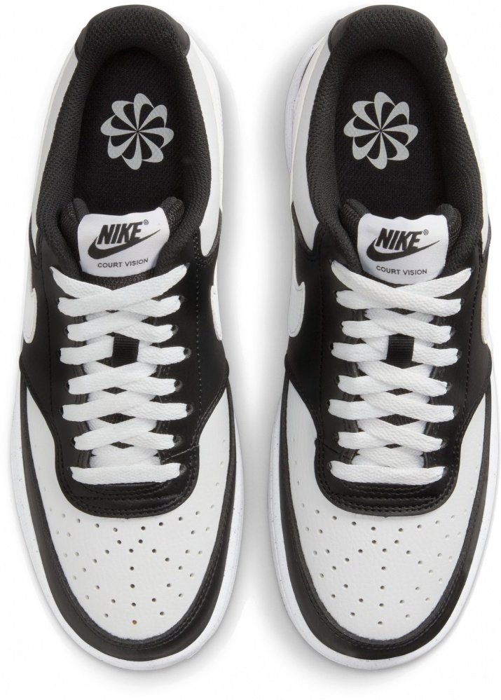 Кроссовки женские демисезонные Nike Court Vision Low Next Nature DH3158-003 р.36,5 белые с черным